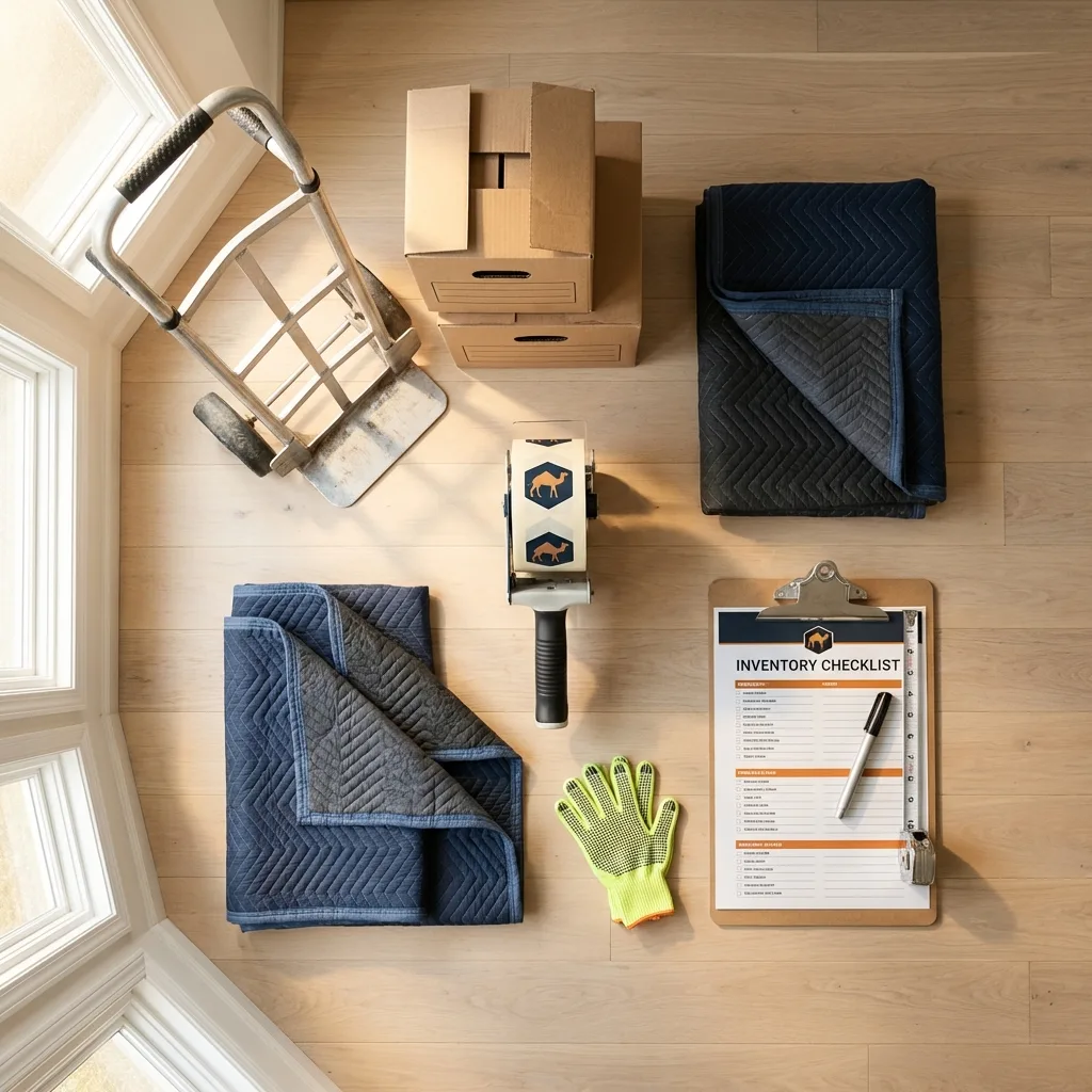 Professional moving supplies and packing materials layout for Point Pleasant residential relocations